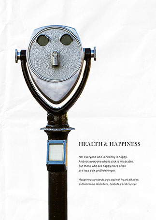 Health & Happiness Konzeption und design von Zeitung